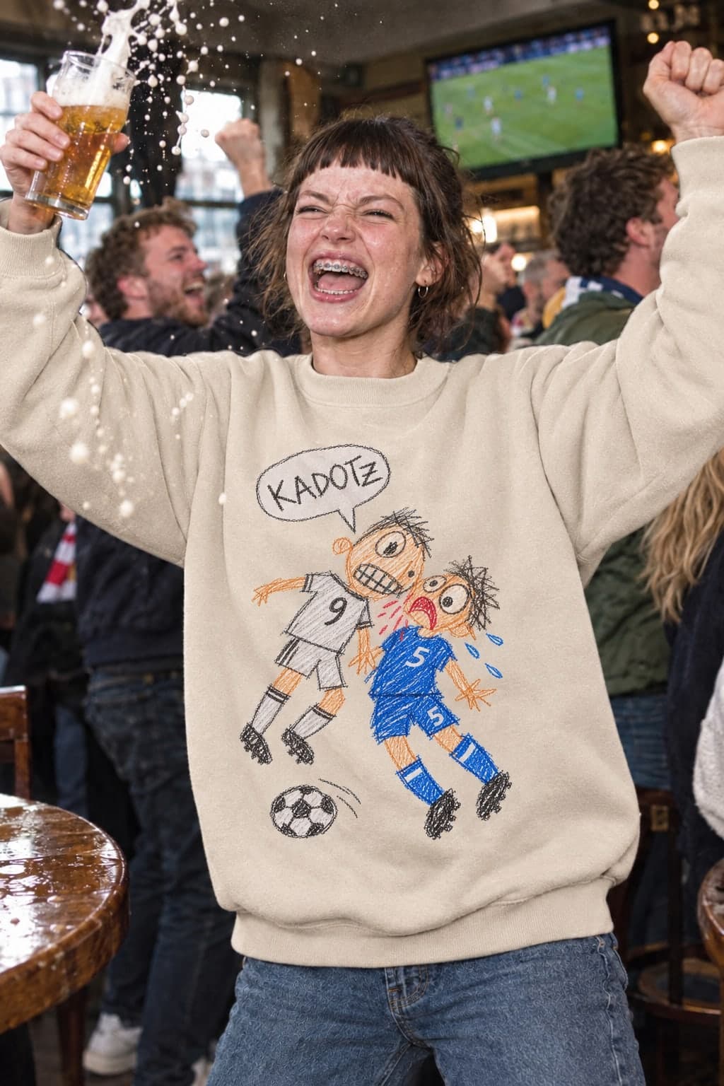 Goal! Beer everywhere (AI-generated model)
