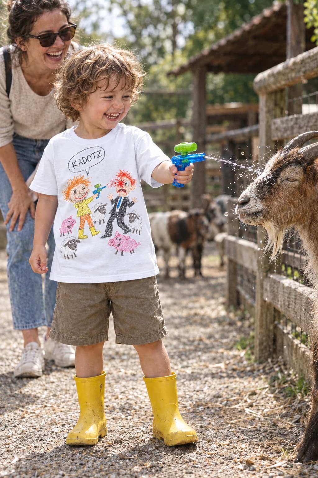 Petting zoo ambush (AI-generated model)
